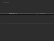 Tablet Screenshot of calix.net