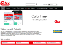 Tablet Screenshot of calix.se